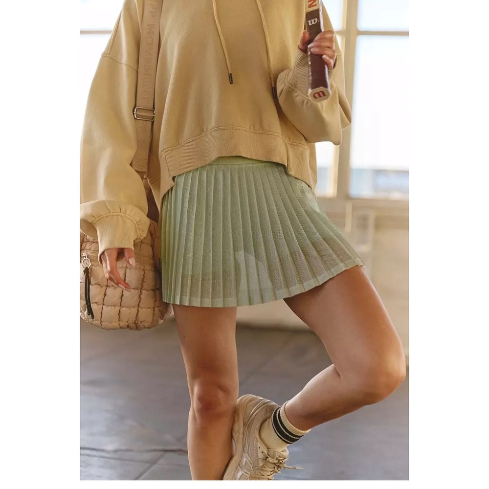 FP Movement Free People FP Women's Rally Ruffle Mini Skirt Medium large green - Picture 5 of 9